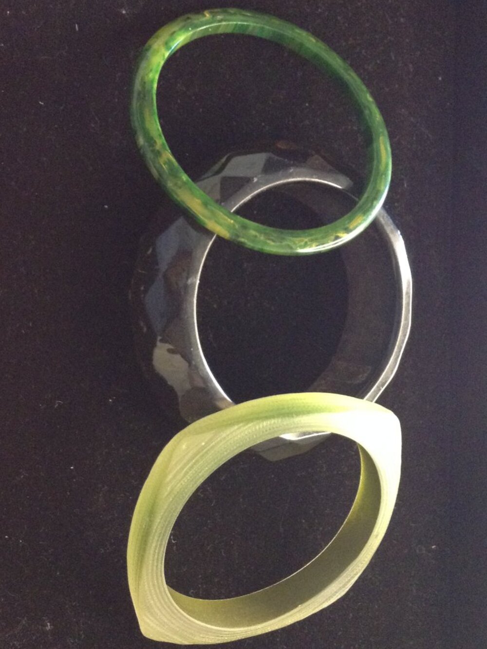VTG 80's Lot Lucite Bangle Bracelets Hippie Vibes Bohemian Free Spirited Groovy